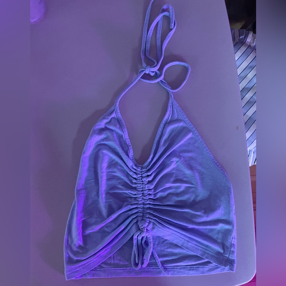 PacSun Purple Halter Crop Top